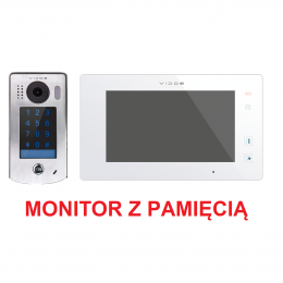 Zestaw Monitor wideodomofonu Vidos M1021W + Stacja Bramowa wideodomofonu S1301D